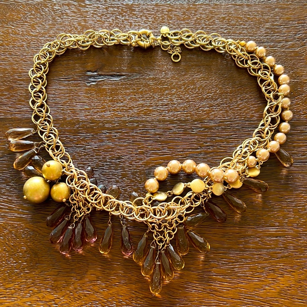 JCREW NEW TWISTED JEWELED SHORT NECKLACE